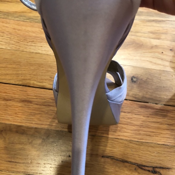 RSVP special occasion platform blush silver sandal EUC - Picture 4 of 7